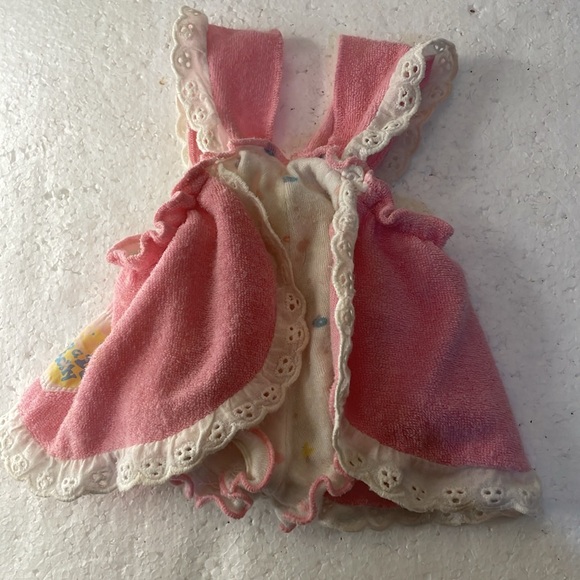 Vintage 1989 ideal rub A dub dolly nursery doll jointed bath time blonde romper - Picture 8 of 10